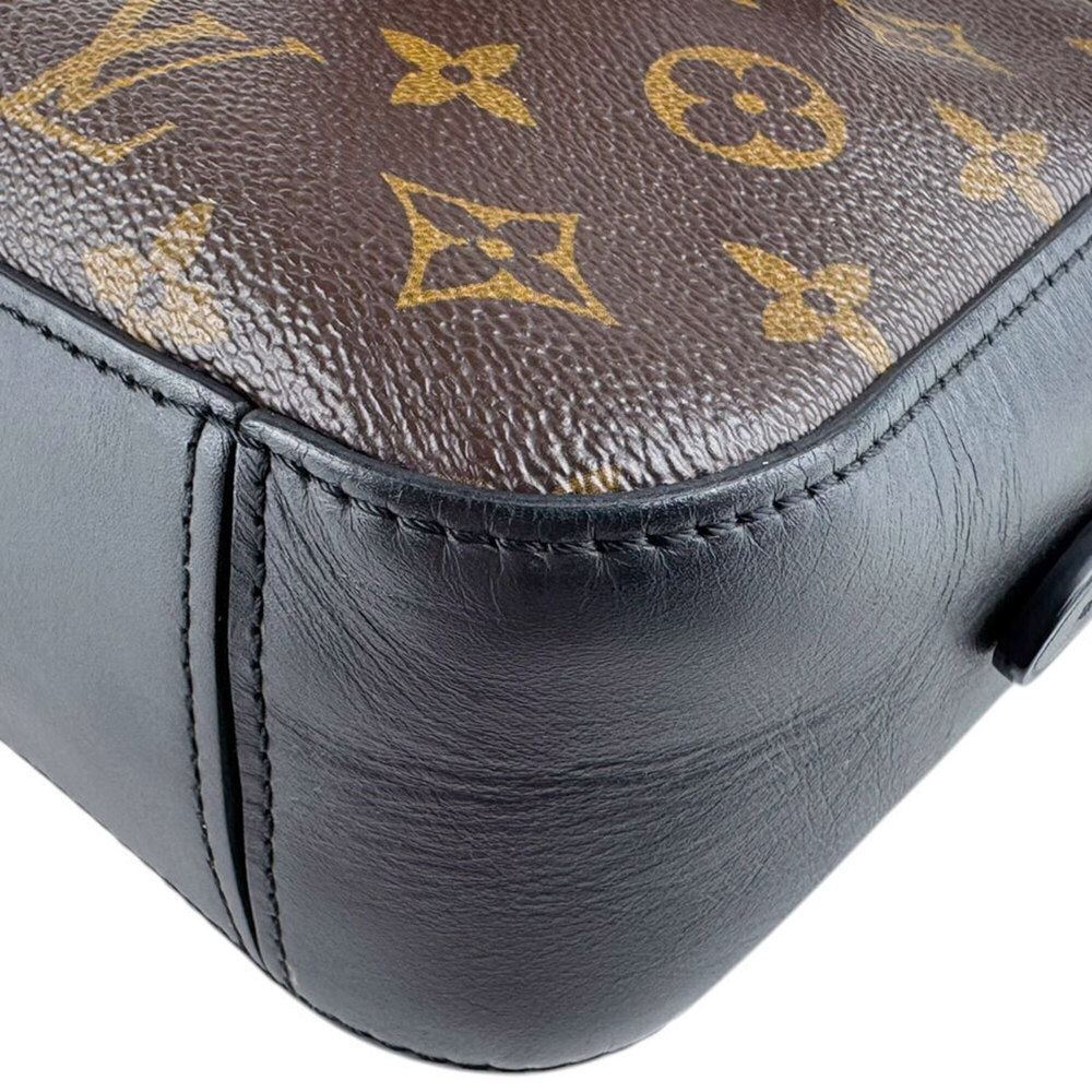 LOUIS VUITTON Authentic Black Monogram Canvas Shoulder Bag - Picture 7 of 13